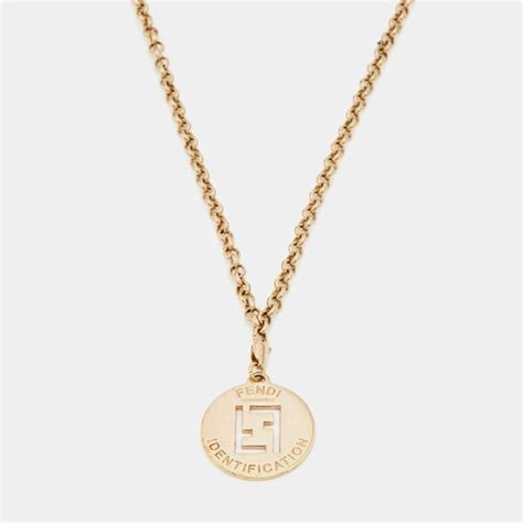 fendi identification necklace|women's fendi earrings.